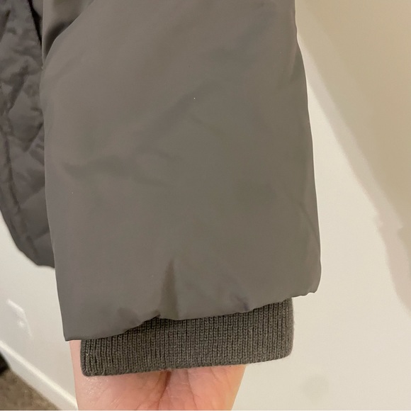 MICHAEL KORS Down Filled Quilted Puffer Parka Coat - Gray Size S - Picture 8 of 12